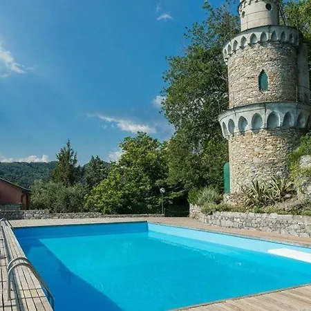 Con Piscina E Campo Da Tennis - Liguria Holidays Camogli